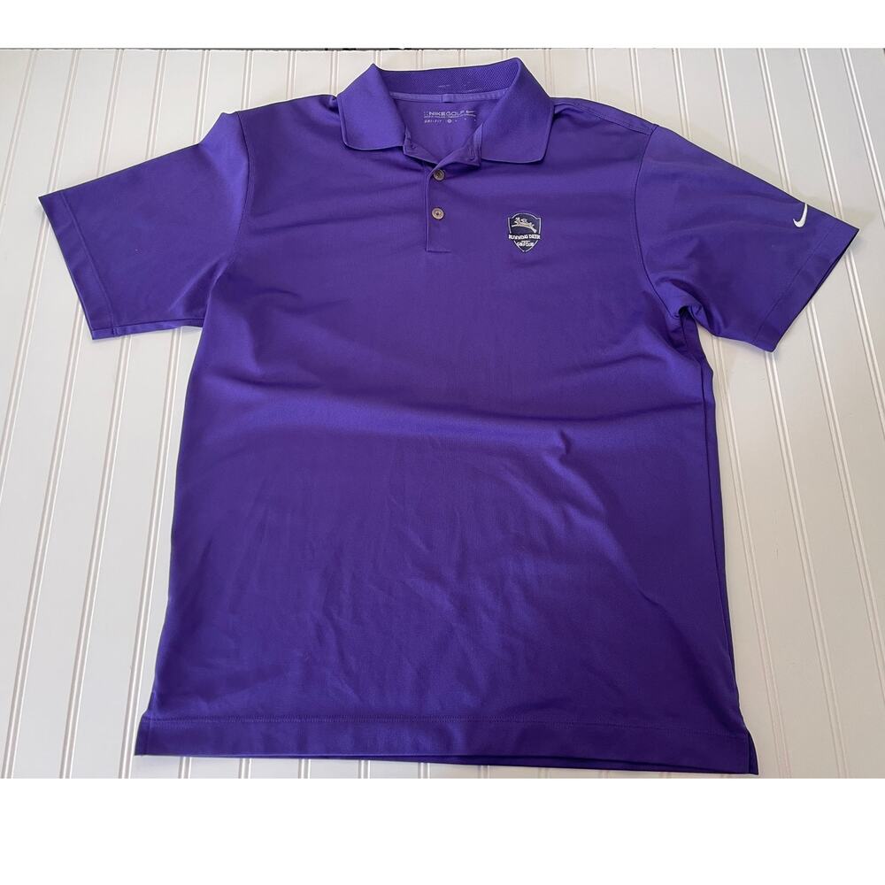 Nike Running Deer Golf Club New Jersey Polo Shirt - Size Men's Medium